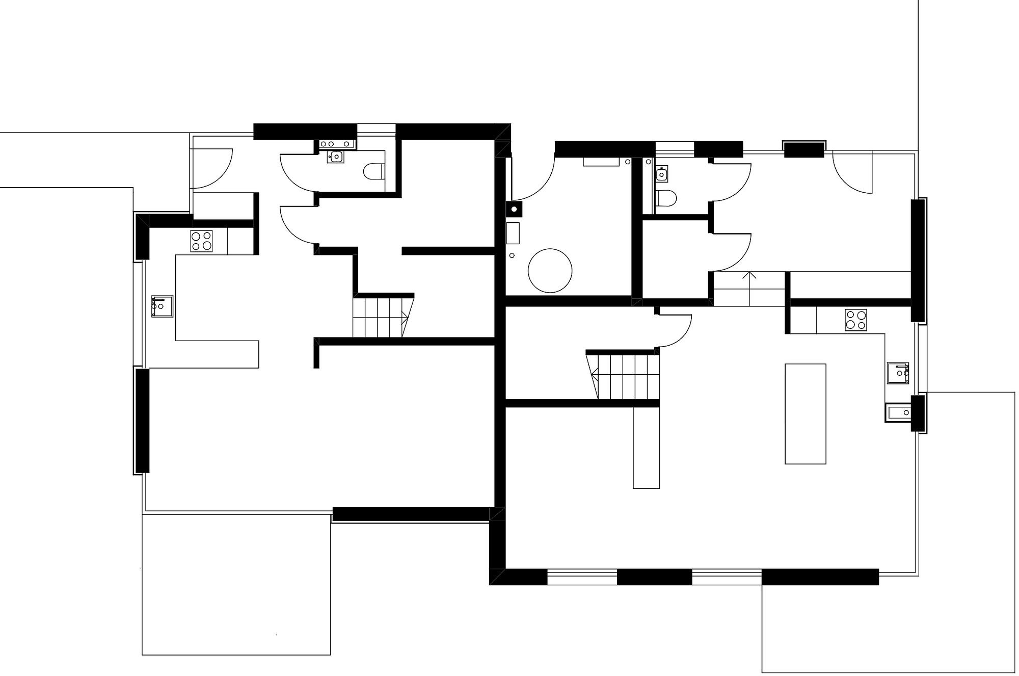 Neubau Wohngebäude Erdgeschoss