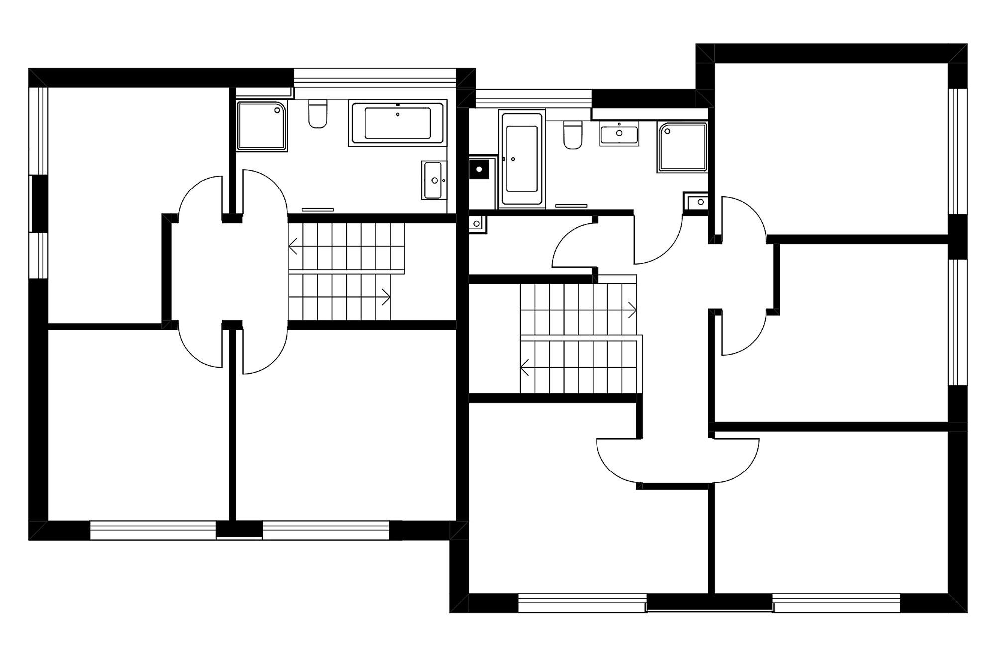 Neubau Wohngebäude Obergeschoss