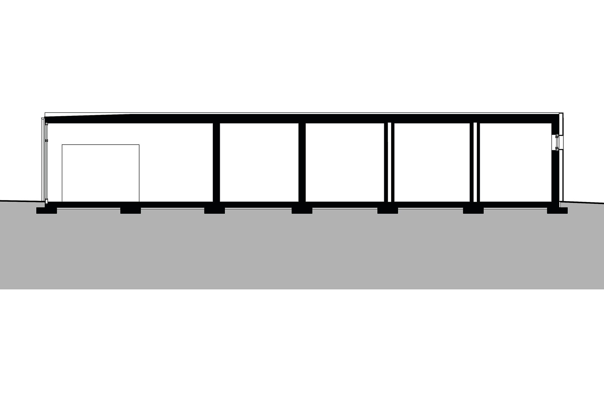 Neubau Mobilitätspunkt L - Schnitt